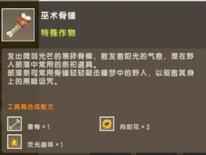 迷你世界巫术骨锤制作全攻略：步骤详解与技巧分享