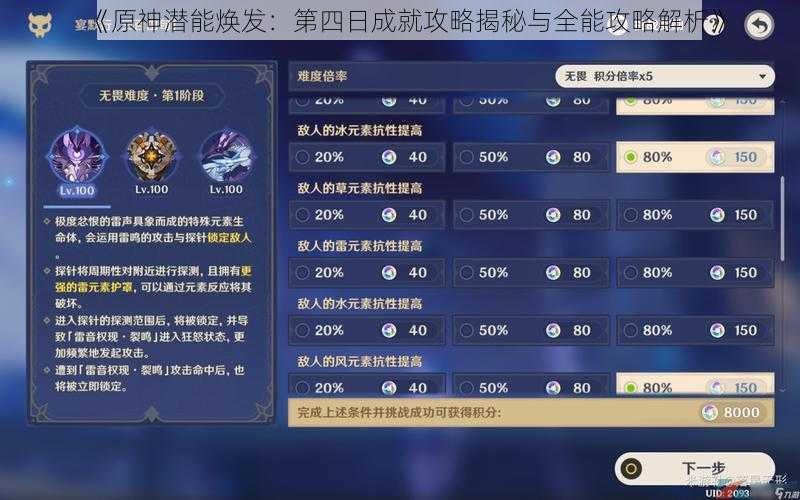 《原神潜能焕发：第四日成就攻略揭秘与全能攻略解析》