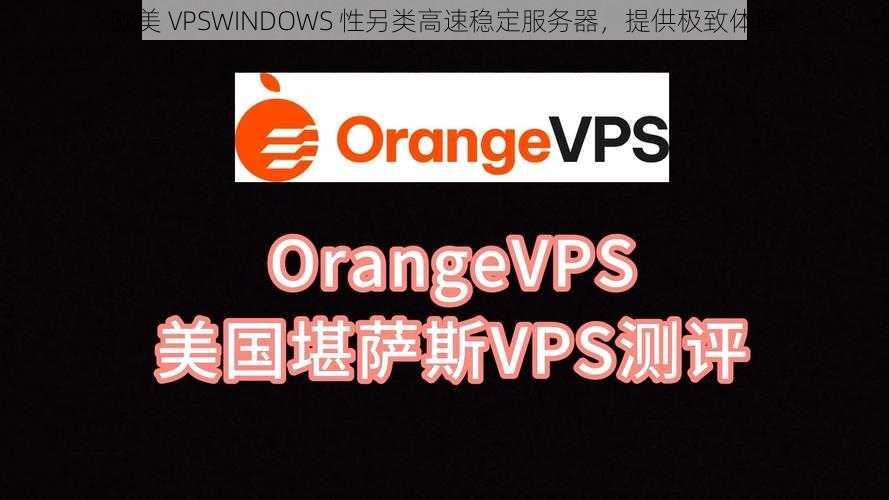 欧美 VPSWINDOWS 性另类高速稳定服务器，提供极致体验