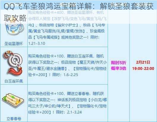 QQ飞车圣狼鸿运宝箱详解：解锁圣狼套装获取攻略