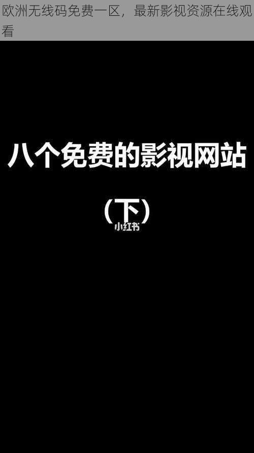 欧洲无线码免费一区，最新影视资源在线观看