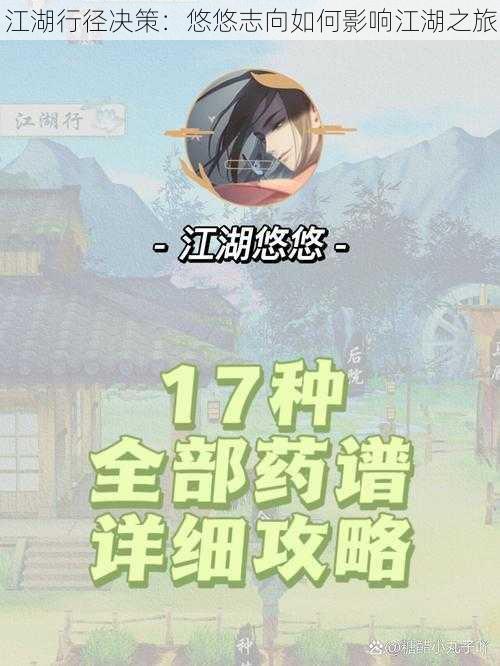 江湖行径决策：悠悠志向如何影响江湖之旅