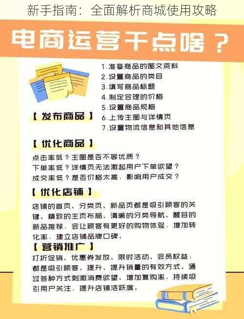 新手指南：全面解析商城使用攻略