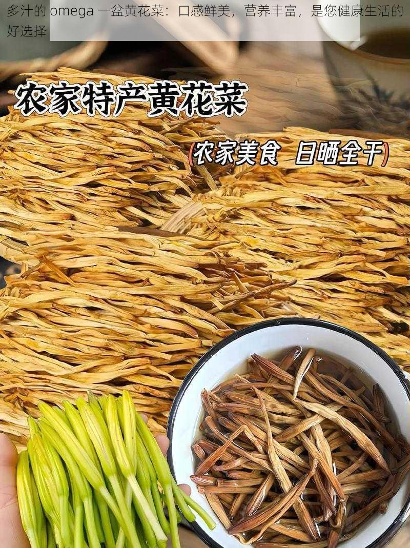 多汁的 omega 一盆黄花菜：口感鲜美，营养丰富，是您健康生活的好选择