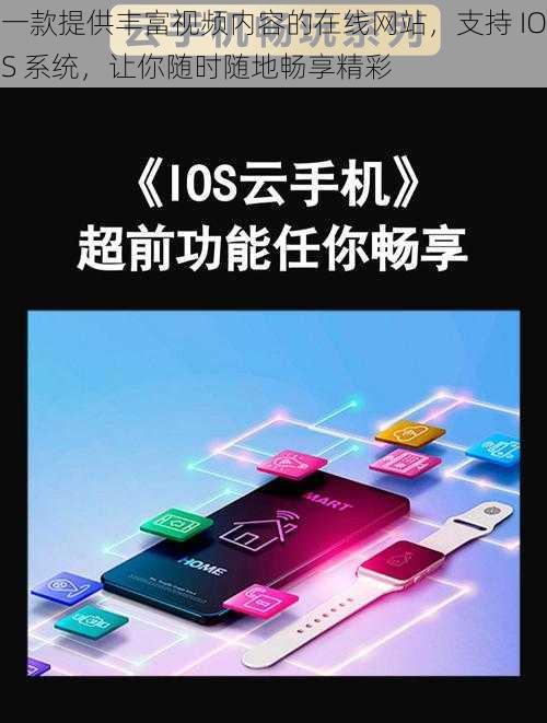 一款提供丰富视频内容的在线网站，支持 IOS 系统，让你随时随地畅享精彩