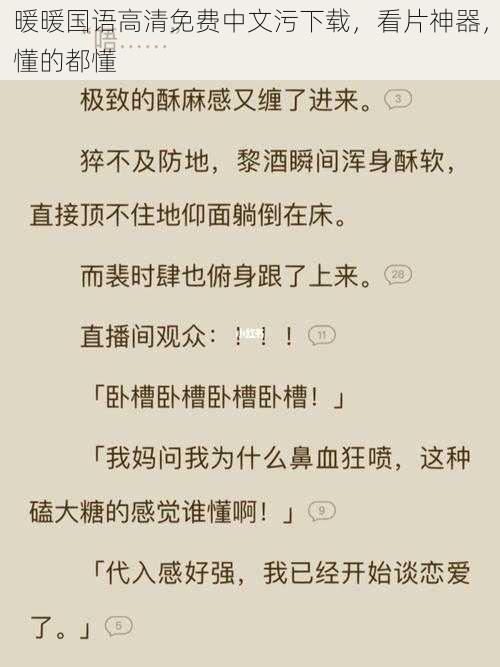 暖暖国语高清免费中文污下载，看片神器，懂的都懂