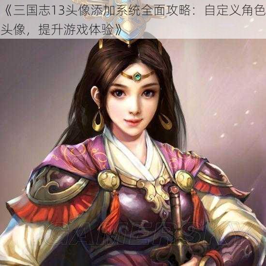 《三国志13头像添加系统全面攻略：自定义角色头像，提升游戏体验》