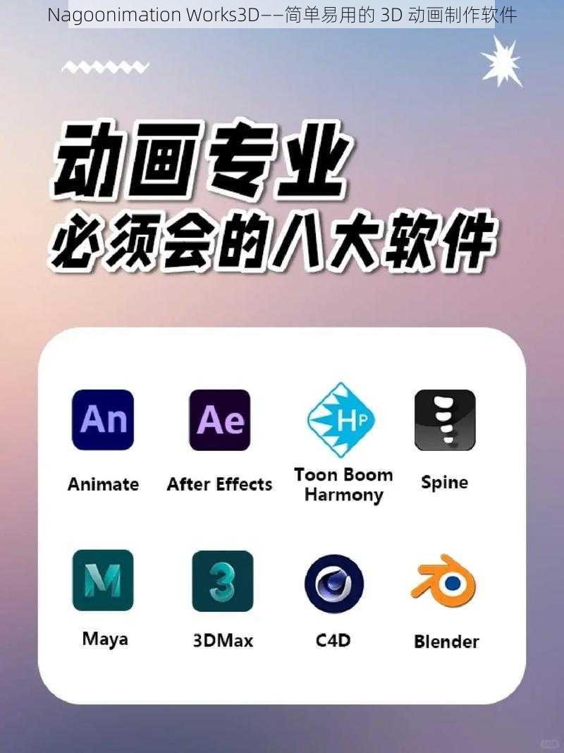 Nagoonimation Works3D——简单易用的 3D 动画制作软件