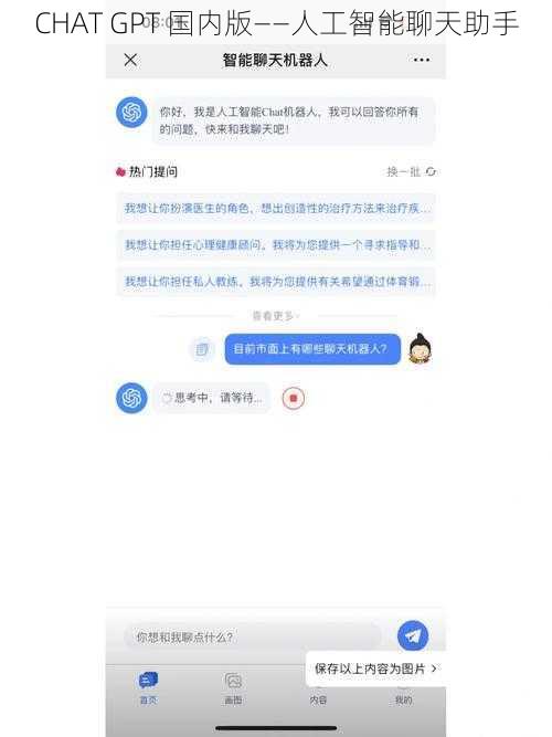 CHAT GPT 国内版——人工智能聊天助手