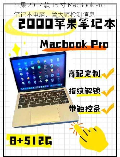 苹果 2017 款 15 寸 MacBook Pro 笔记本电脑，鲁大师检测信息