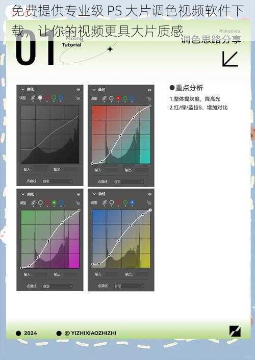 免费提供专业级 PS 大片调色视频软件下载，让你的视频更具大片质感