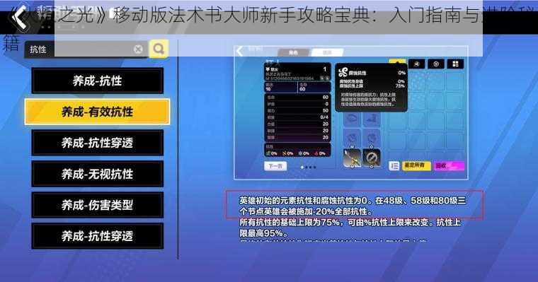 《火炬之光》移动版法术书大师新手攻略宝典：入门指南与进阶秘籍