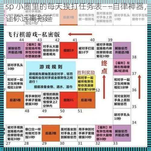 sp 小圈里的每天挨打任务表——自律神器，让你远离拖延