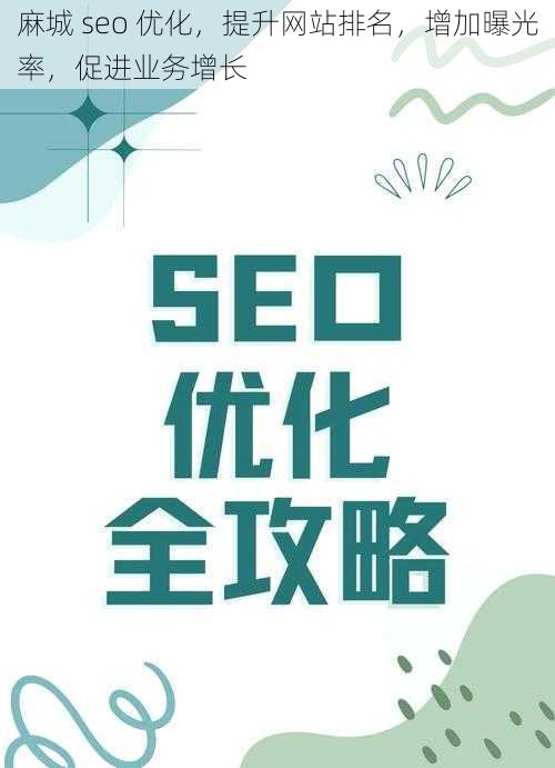 麻城 seo 优化，提升网站排名，增加曝光率，促进业务增长