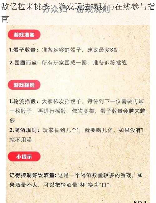 数亿粒米挑战：游戏玩法揭秘与在线参与指南