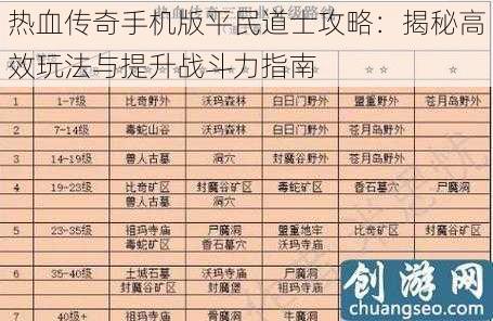 热血传奇手机版平民道士攻略：揭秘高效玩法与提升战斗力指南