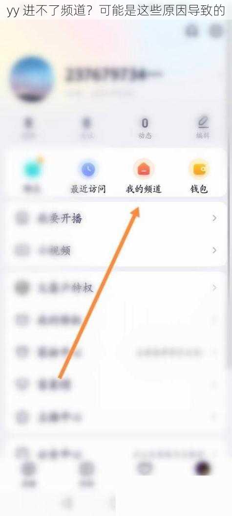 yy 进不了频道？可能是这些原因导致的