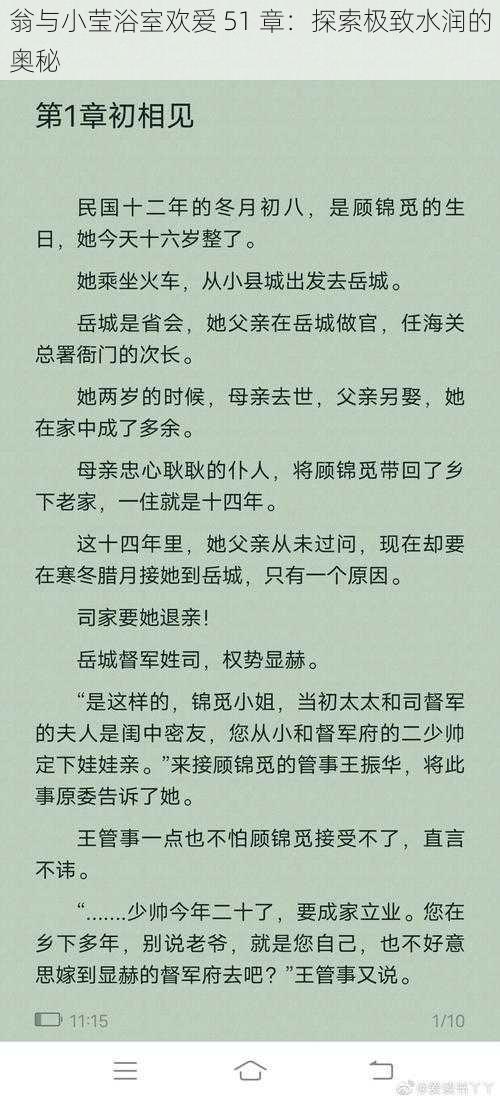 翁与小莹浴室欢爱 51 章：探索极致水润的奥秘