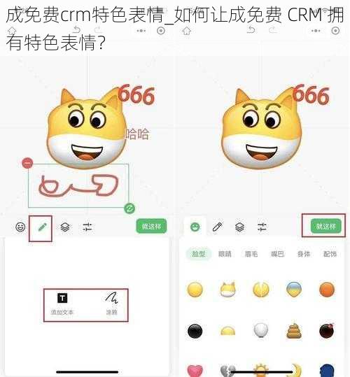 成免费crm特色表情_如何让成免费 CRM 拥有特色表情？