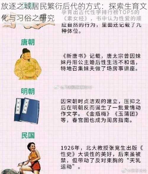 放逐之城居民繁衍后代的方式：探索生育文化与习俗之研究