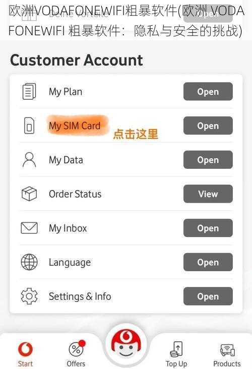 欧洲VODAFONEWIFI粗暴软件(欧洲 VODAFONEWIFI 粗暴软件：隐私与安全的挑战)