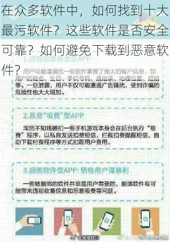 在众多软件中，如何找到十大最污软件？这些软件是否安全可靠？如何避免下载到恶意软件？