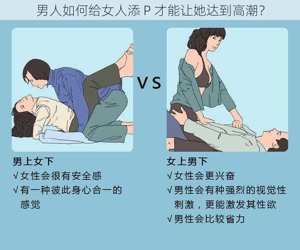 男人如何给女人添 P 才能让她达到高潮？