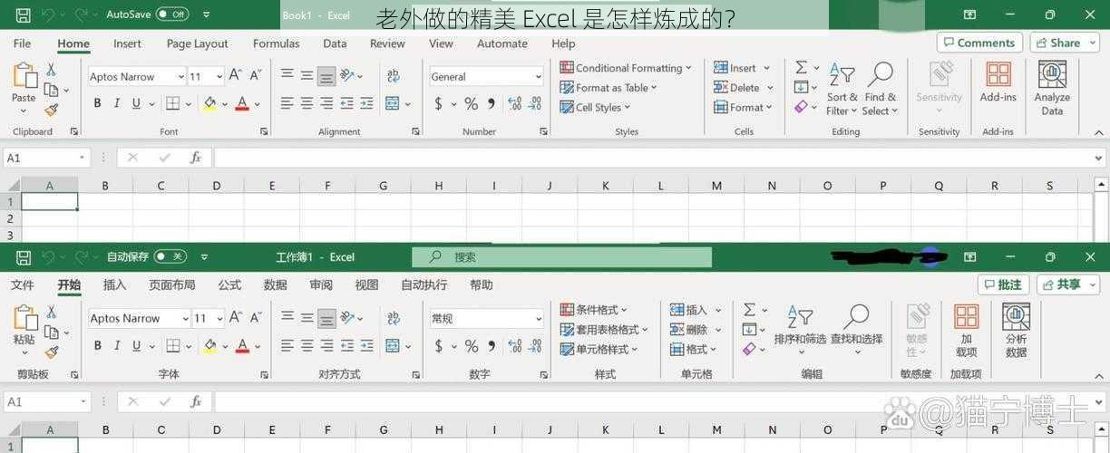 老外做的精美 Excel 是怎样炼成的？