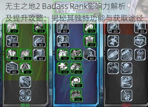 无主之地2 Badass Rank影响力解析及提升攻略：揭秘其独特功能与获取途径