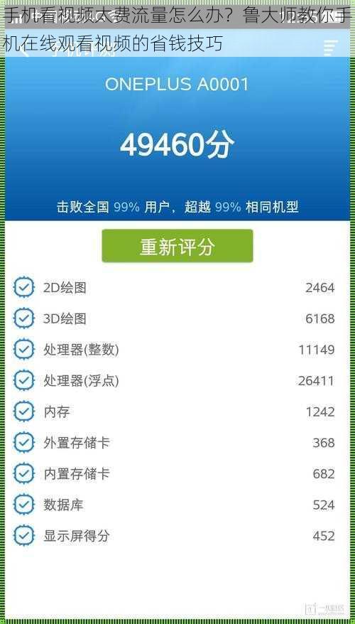 手机看视频太费流量怎么办？鲁大师教你手机在线观看视频的省钱技巧