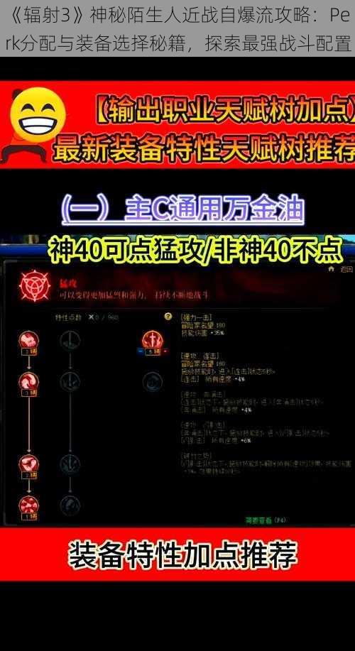 《辐射3》神秘陌生人近战自爆流攻略：Perk分配与装备选择秘籍，探索最强战斗配置