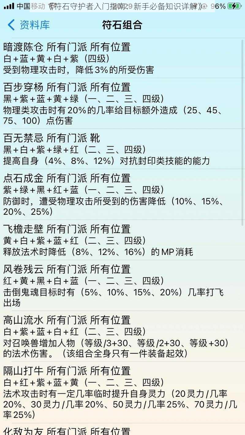 《符石守护者入门指南：新手必备知识详解》