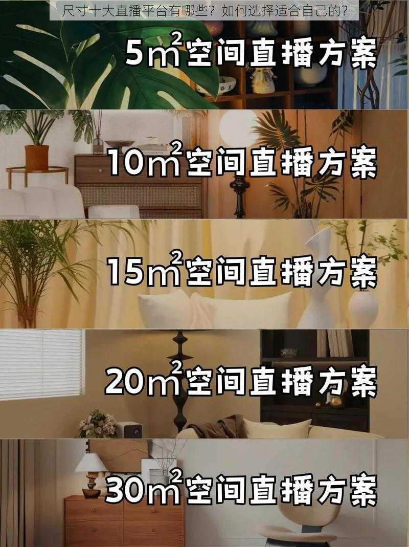 尺寸十大直播平台有哪些？如何选择适合自己的？